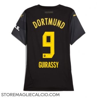 Borussia Dortmund Serhou Guirassy #9 Maglia Gara Trasferta Repliche 2024-25 Donna